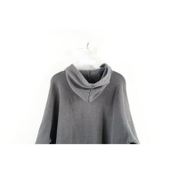 Vintage Carhartt Mens XL Distressed Spell Out Box Logo Hoodie Sweatshirt Gray - Picture 11 of 12